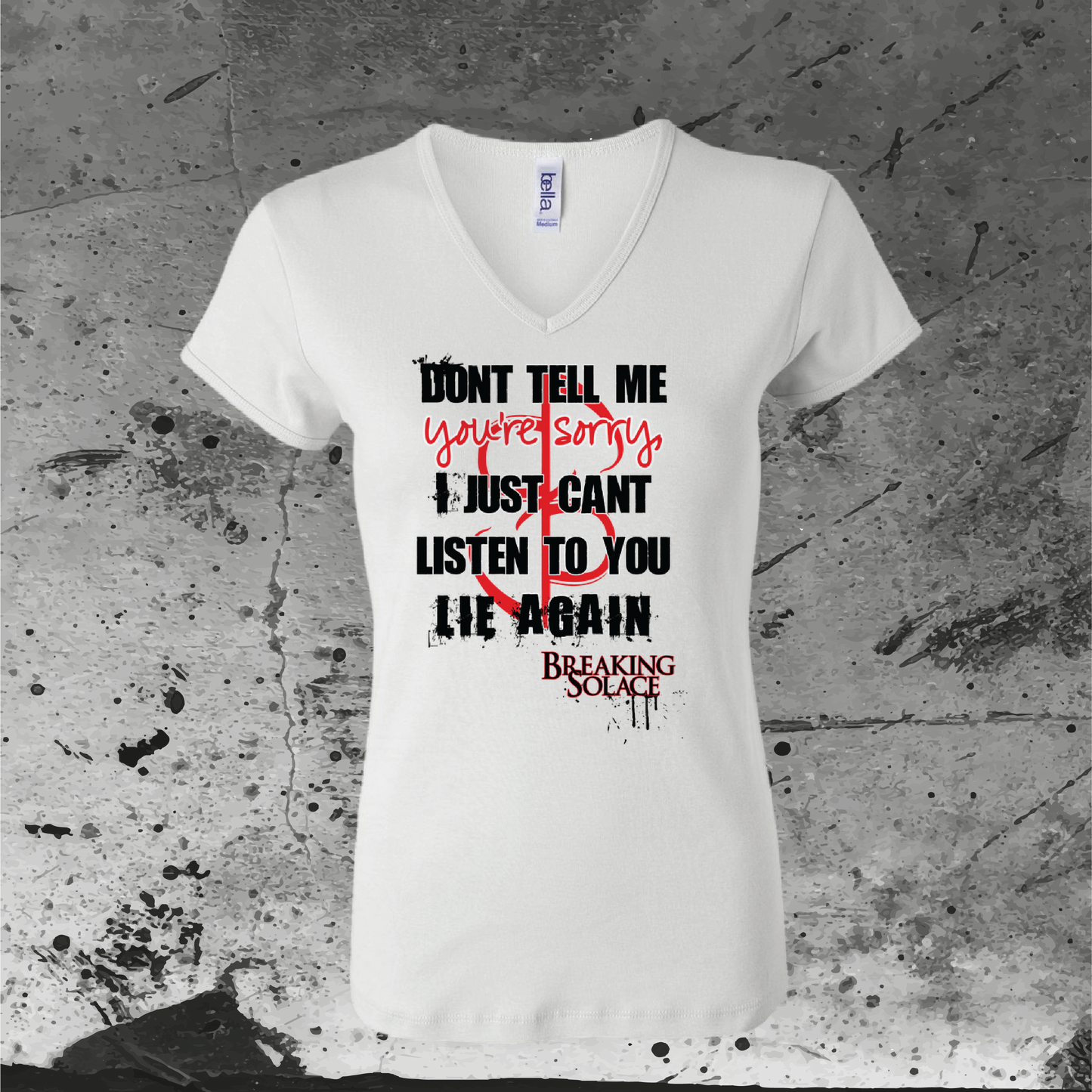 Women's V-Neck Lyric T Shirt